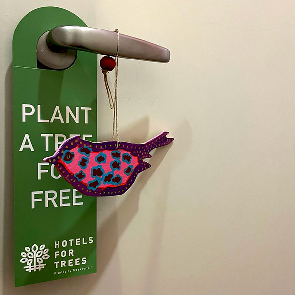 Townhouse Hotels for Trees do not disturb sign